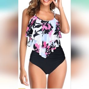 Tankini Swimsuit for Women Two Piece High Waisted Bathing Suit